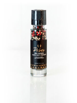 Røde Peberbær, Hvid og Sort Peber i Kværn