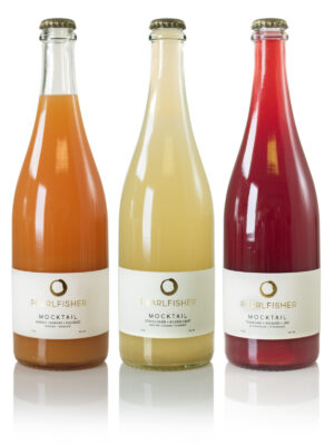 Pearlfisher Mocktail med Hyldeblomst + Stikkelsbær + Ingefær + Enebær + Rosmarin