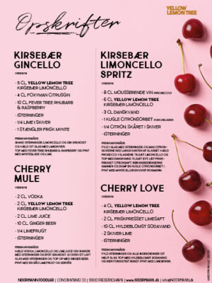 Yellow Lemon Tree - Limoncello Kirsebær - Christmas Edition - 700 ml